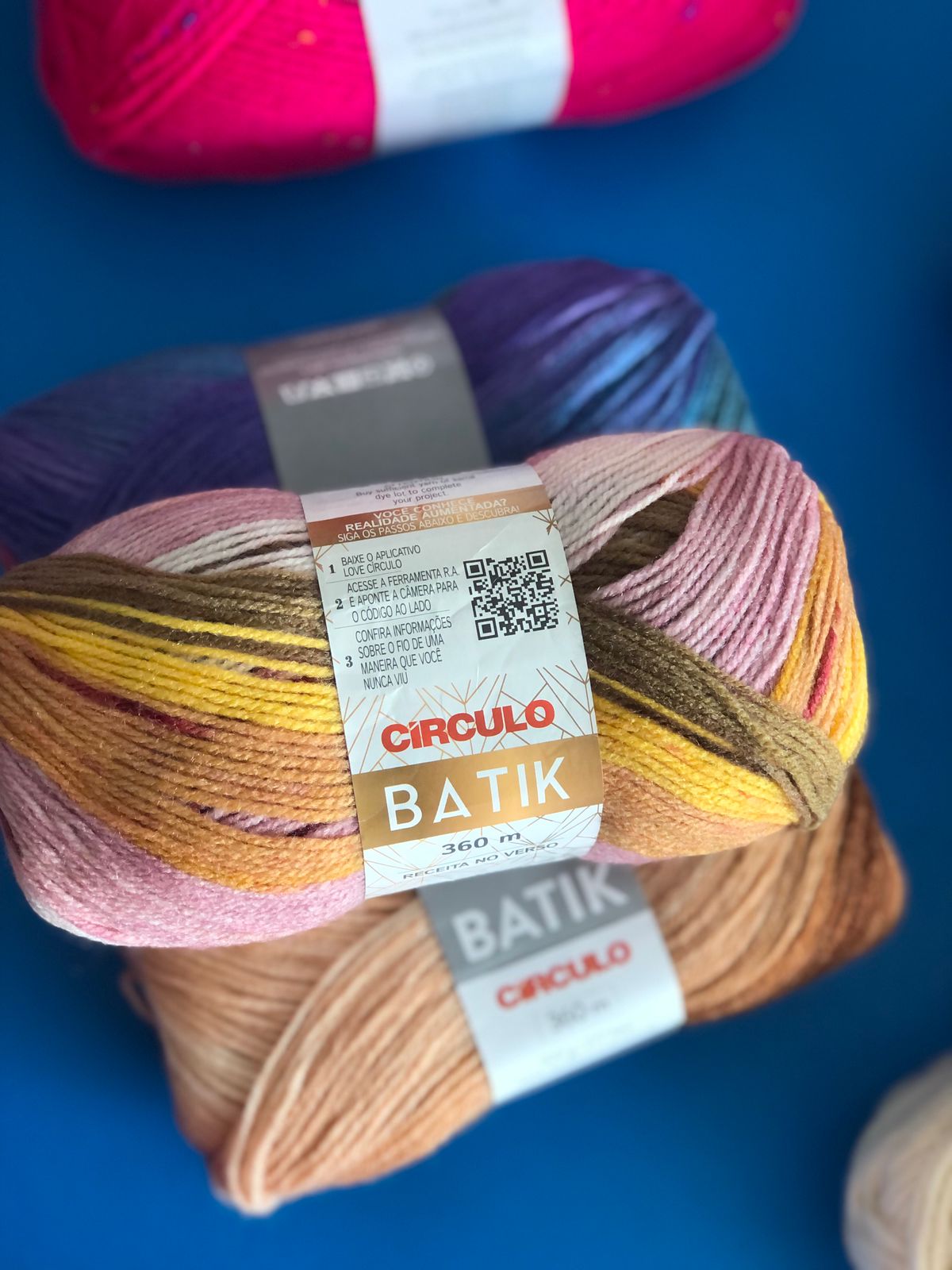 Lã Batik Círculo colorida