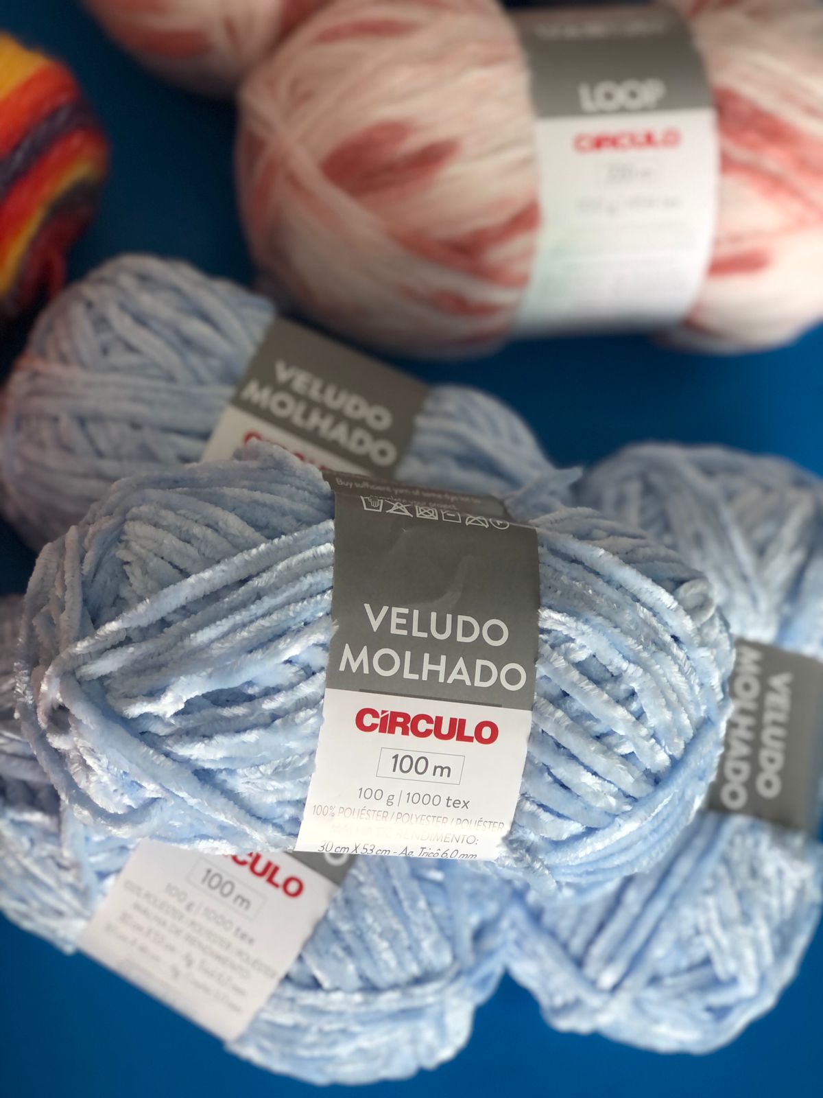 Veludo molhado e Loop Círculo